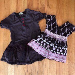 🍩SET OF 2🍩 UNIQUE TOPS GIRLS SIZE 4 STEAMPUNK